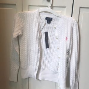 Polo Ralph Lauren girls cable knit sweater
